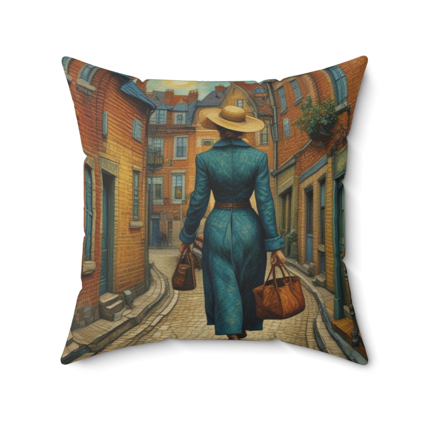 And she lived happily ever after Spun Polyester Square Pillow
