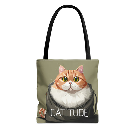 Catitude Tote Bag (AOP)